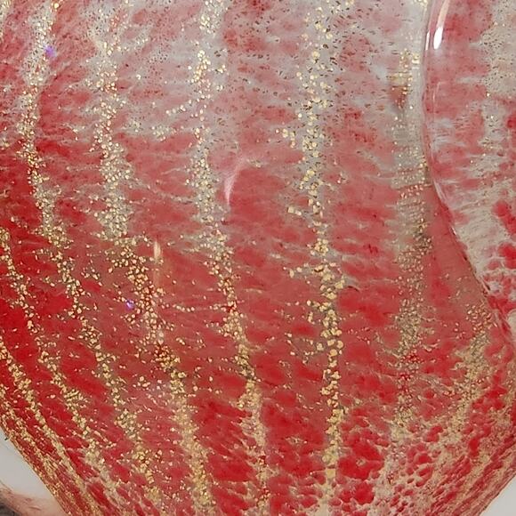 Marcolin Art Crystal Pink Fish w/ 24K Gold Paperweight Made In Italy - Picture 2 of 7